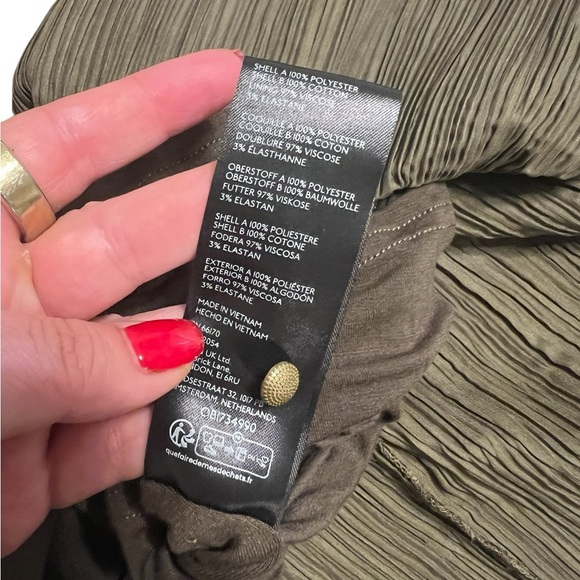 Anthropologie Plisse Minidress! Size L - Picture 5 of 6